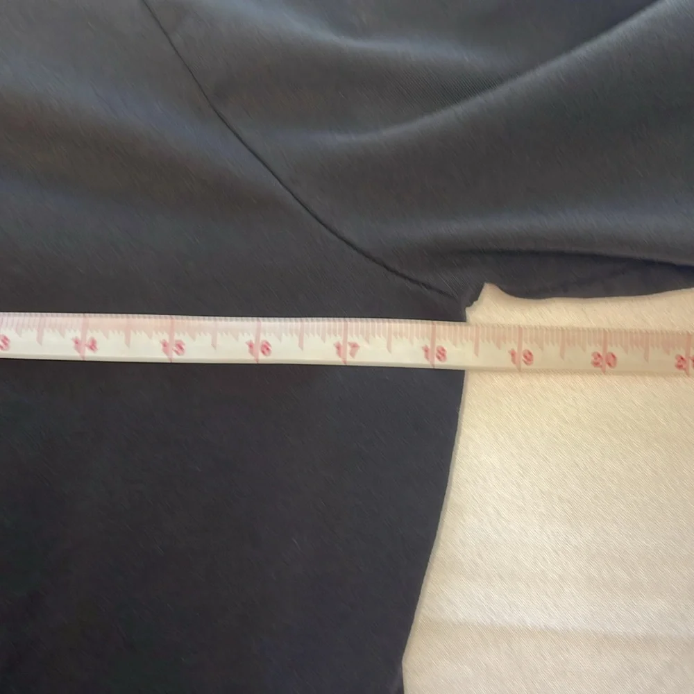 Ann Taylor Black Full Zip Lightweight Jacket 3/4 Length Sleeves Pockets‎ Size M